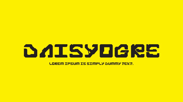 Daisyogre Font