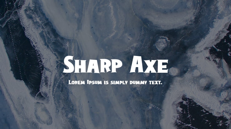 Sharp Axe Font