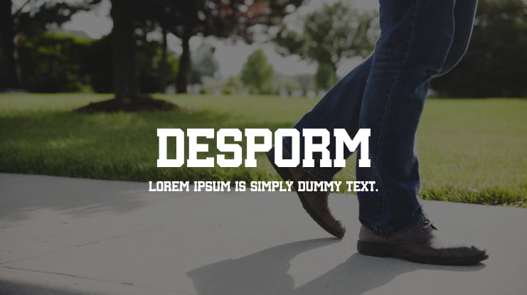 DESPORM Font