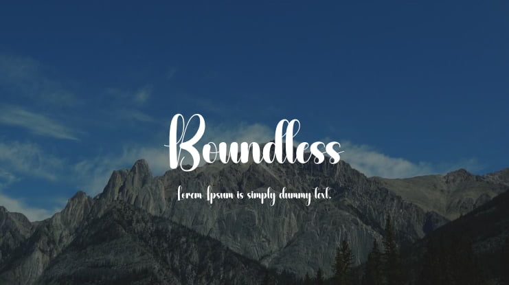 Boundless Font : Download Free for Desktop & Webfont