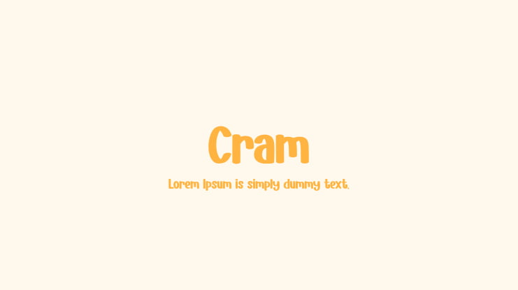 Cram Font