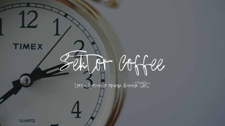 Sektor Coffee Font