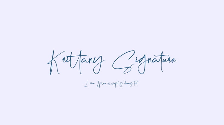 Krittany Signature Font Family