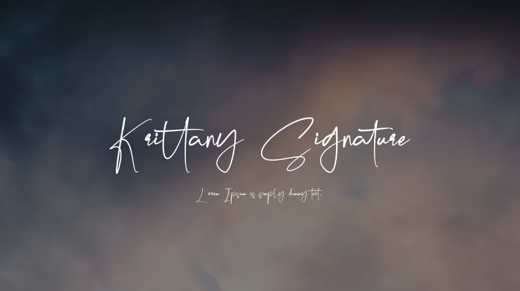 Krittany Signature Font Family