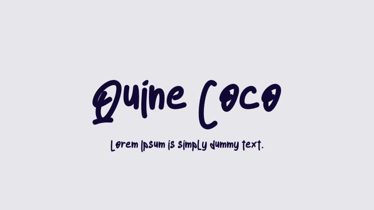 Quine Coco Font