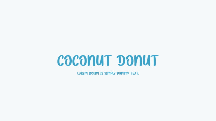 Coconut Donut Font