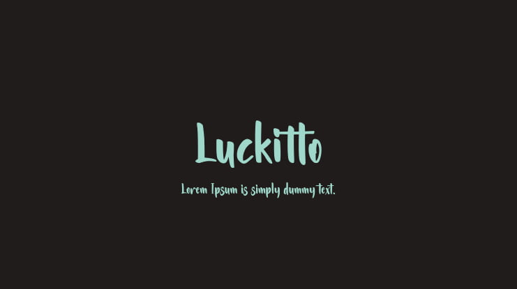 Luckitto Font