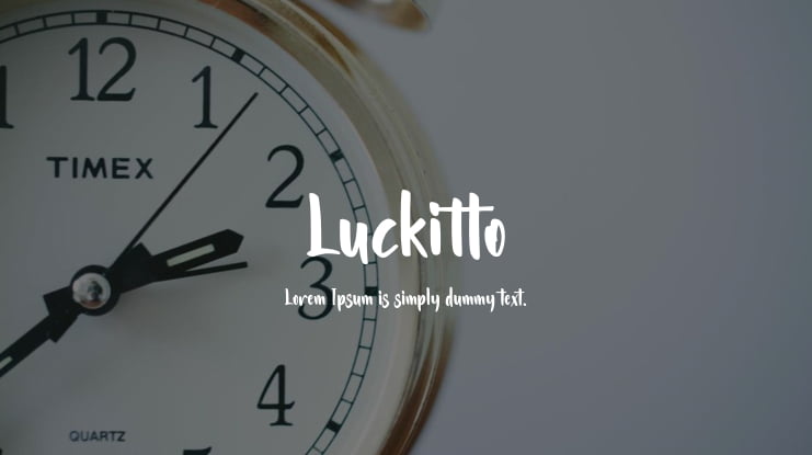 Luckitto Font