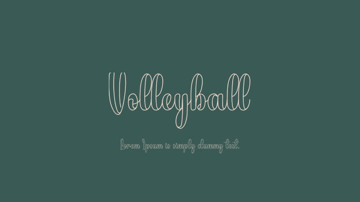 Volleyball Font