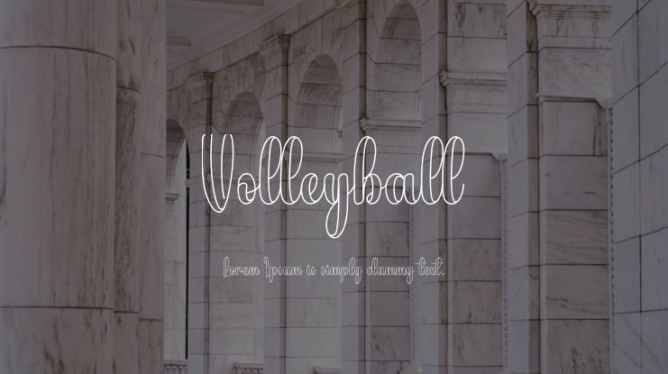 Volleyball Font