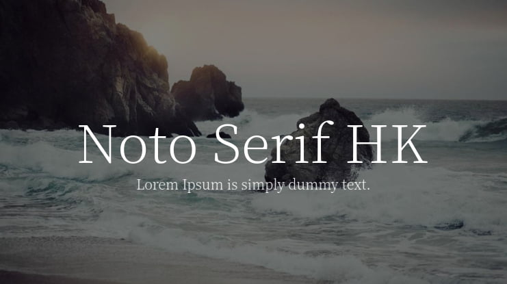 Noto Serif HK Font