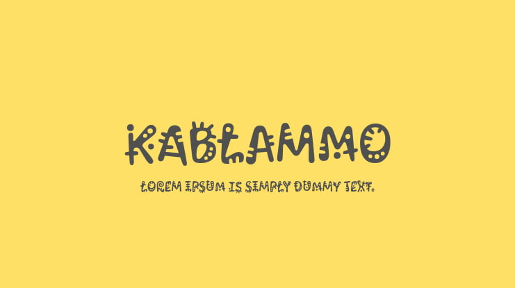 Kablammo Font