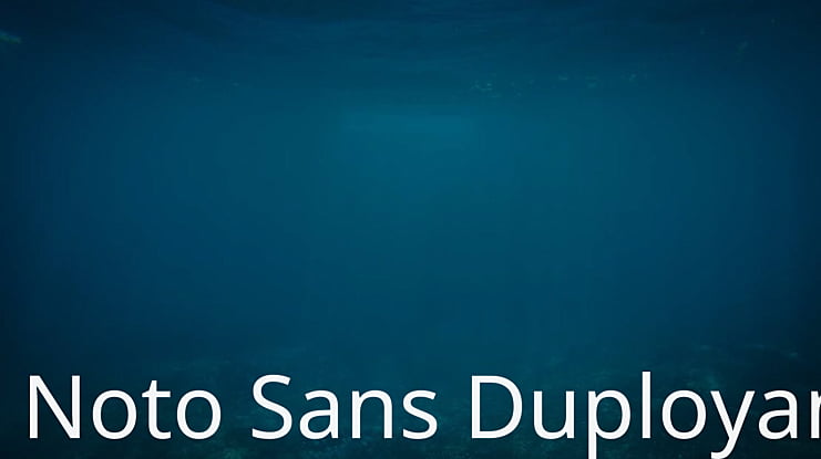 Noto Sans Duployan Font Family