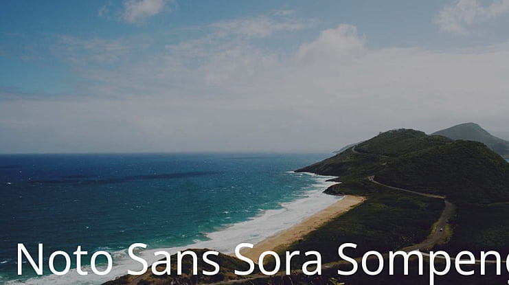 Noto Sans Sora Sompeng Font