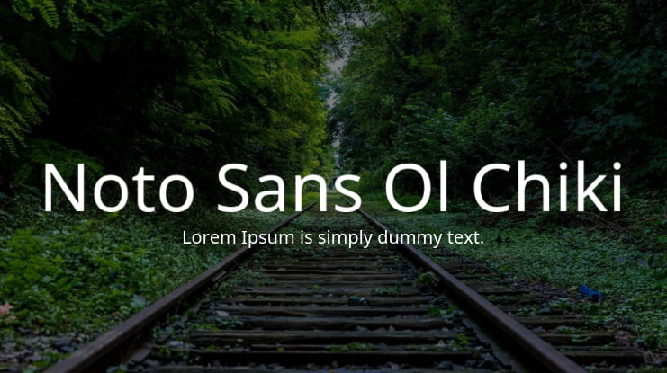 Noto Sans Ol Chiki Font