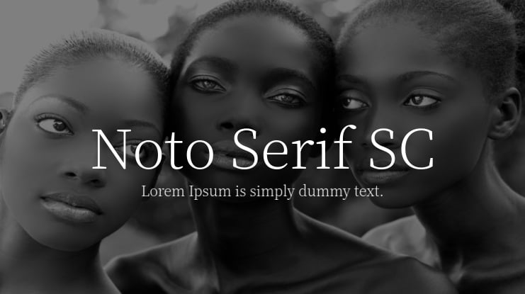 Noto Serif SC Font