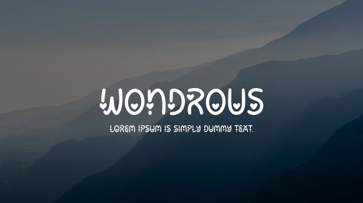 Wondrous Font