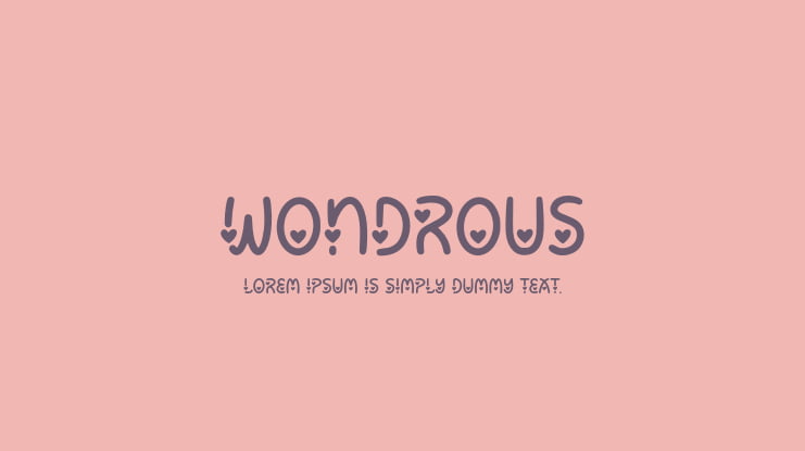 Wondrous Font