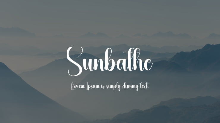 Sunbathe Font