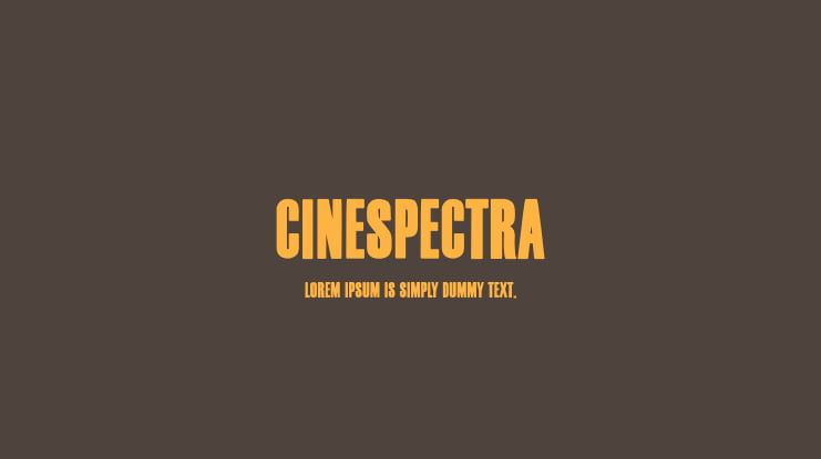 Cinespectra Font