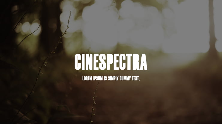 Cinespectra Font