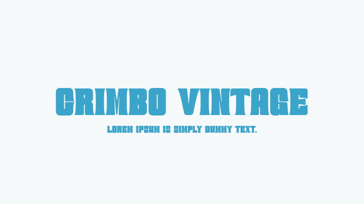 CRIMBO VINTAGE Font