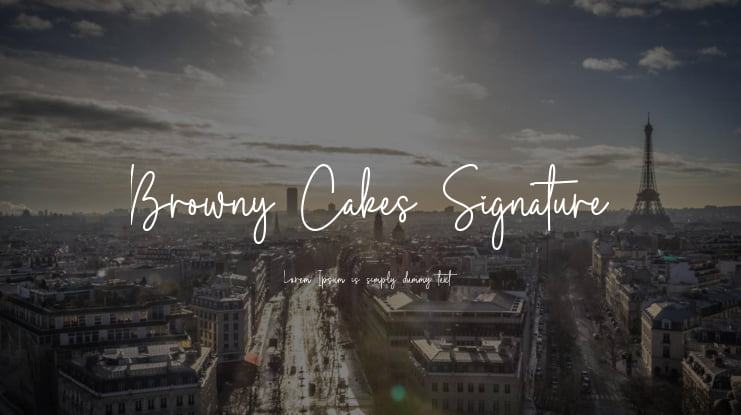 Browny Cakes Signature Font