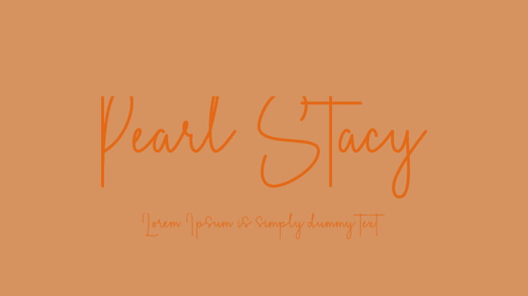 Pearl Stacy Font