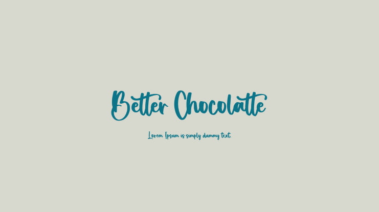 Better Chocolatte Font