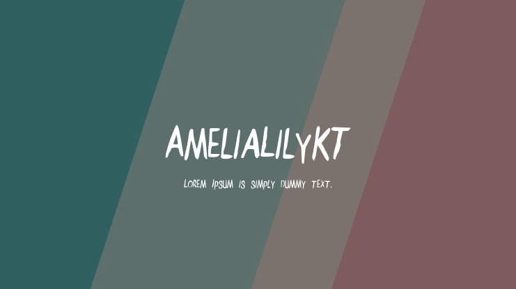 AmeliaLilyKT Font