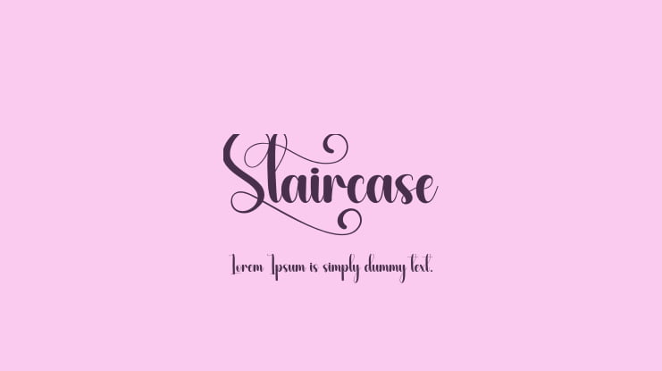 Staircase Font