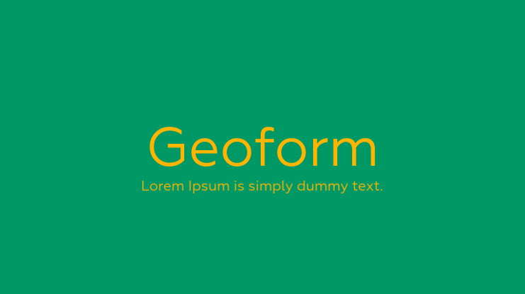 Geoform Font Family