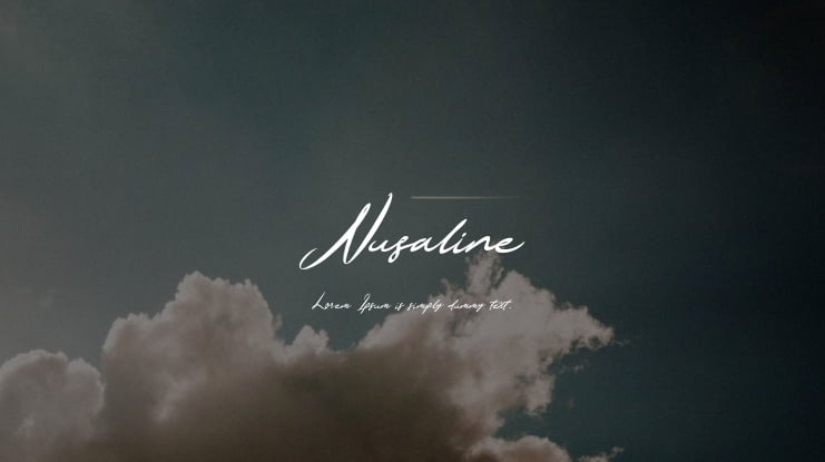 Nusaline Font