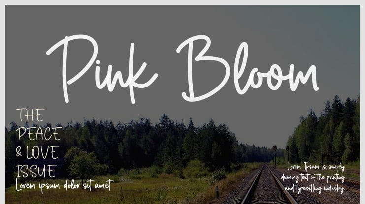 Pink Bloom Font