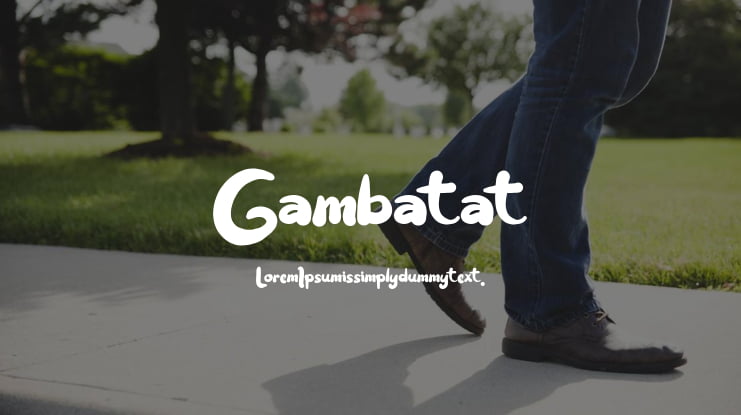 Gambatat Font