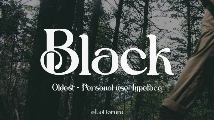 Black Oldest - Personal use Font