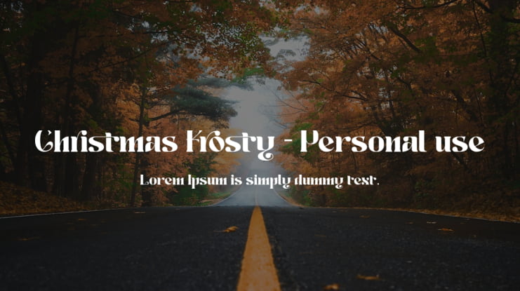 Christmas Frosty - Personal use Font