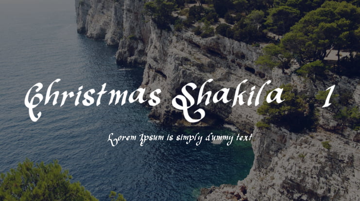 Christmas Shakila - 1 Font