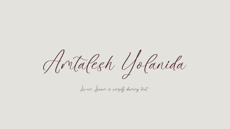 Amtalesh Yolanida Font