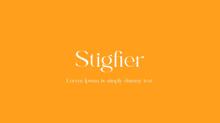 Stigfier Font