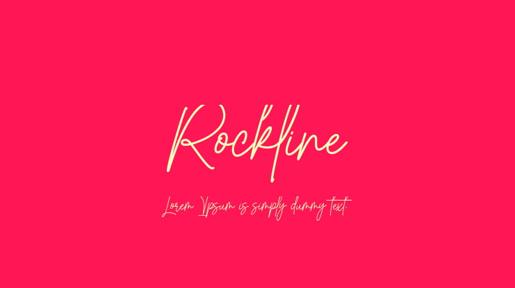 Rockline Font