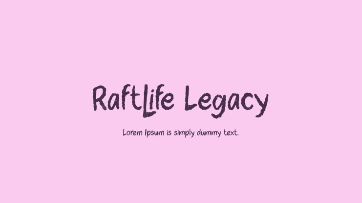 Raftlife Legacy Font