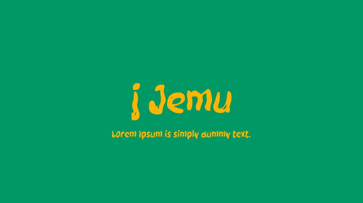 j Jemu Font