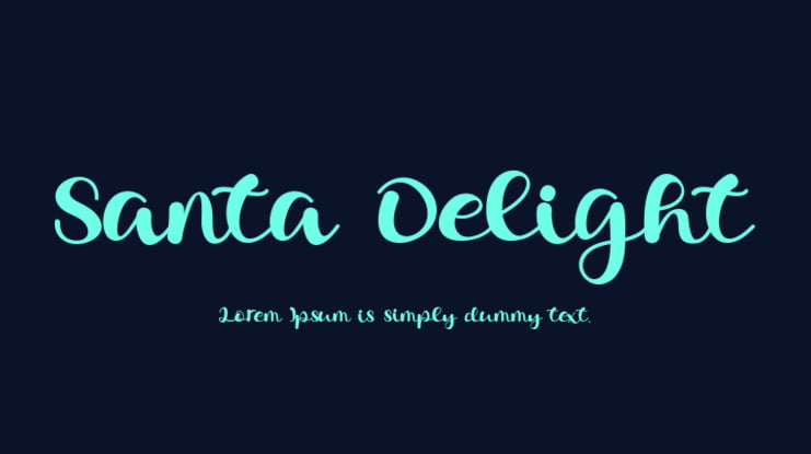 Santa Delight Font