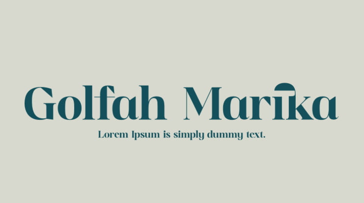 Golfah Marika Font