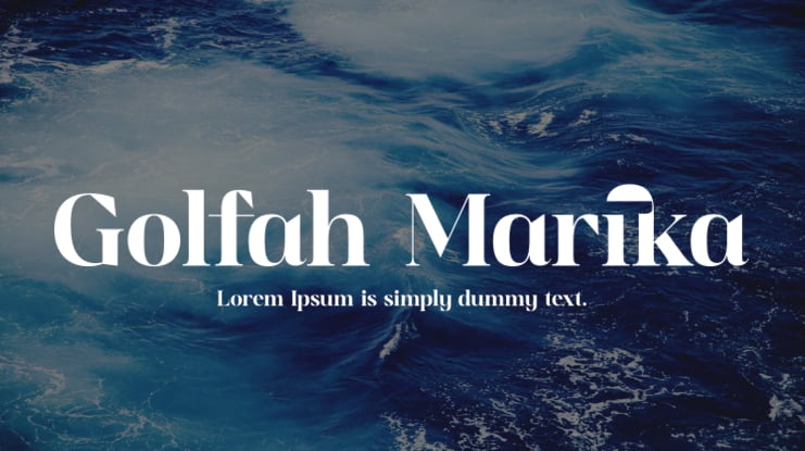 Golfah Marika Font