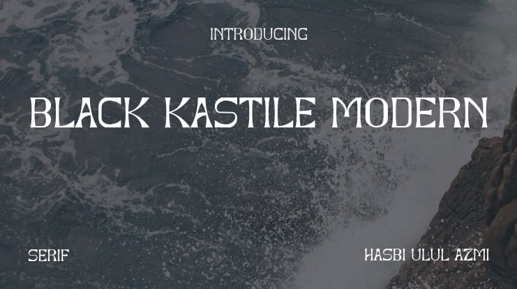 Black Kastile Modern Font