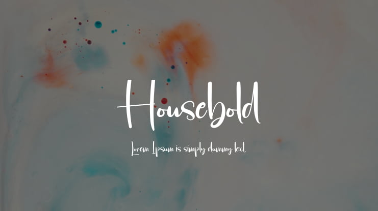 Housebold Font