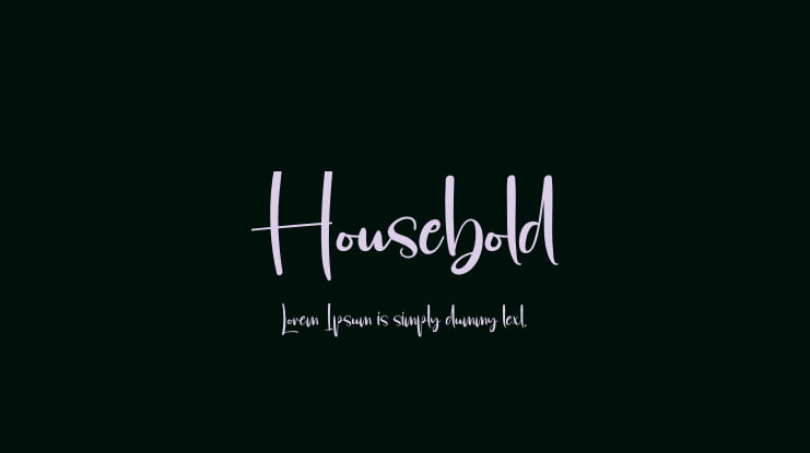 Housebold Font