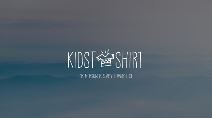 Kidstshirt Font